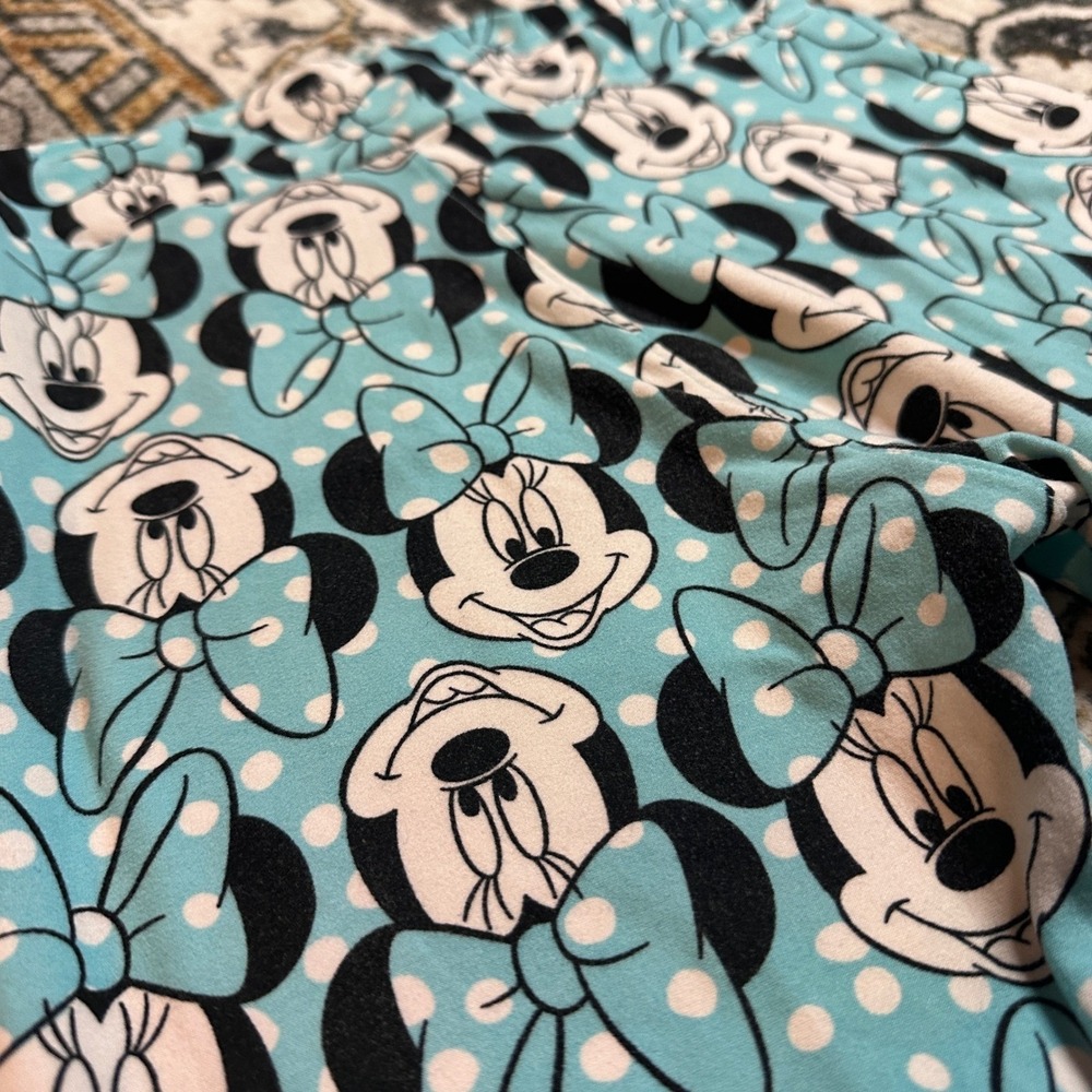 LuLaRoe Disney Collection Minnie Mouse‎ Leggings Blue Polka Dot Womens One Size - Picture 8 of 8